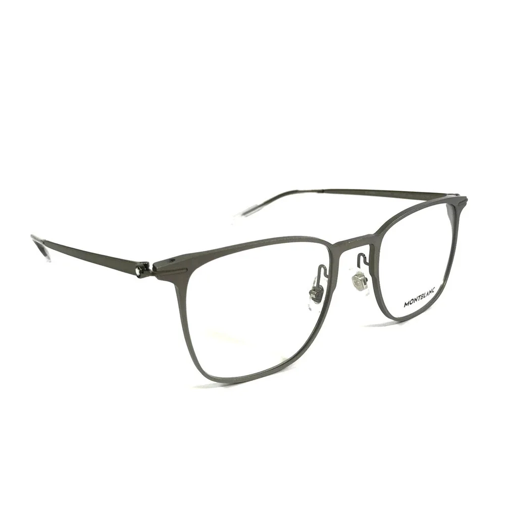 Montblanc Eyeglasses Frames MB0232O 002 Gunmetal Gray Square Full Rim 51-21-145